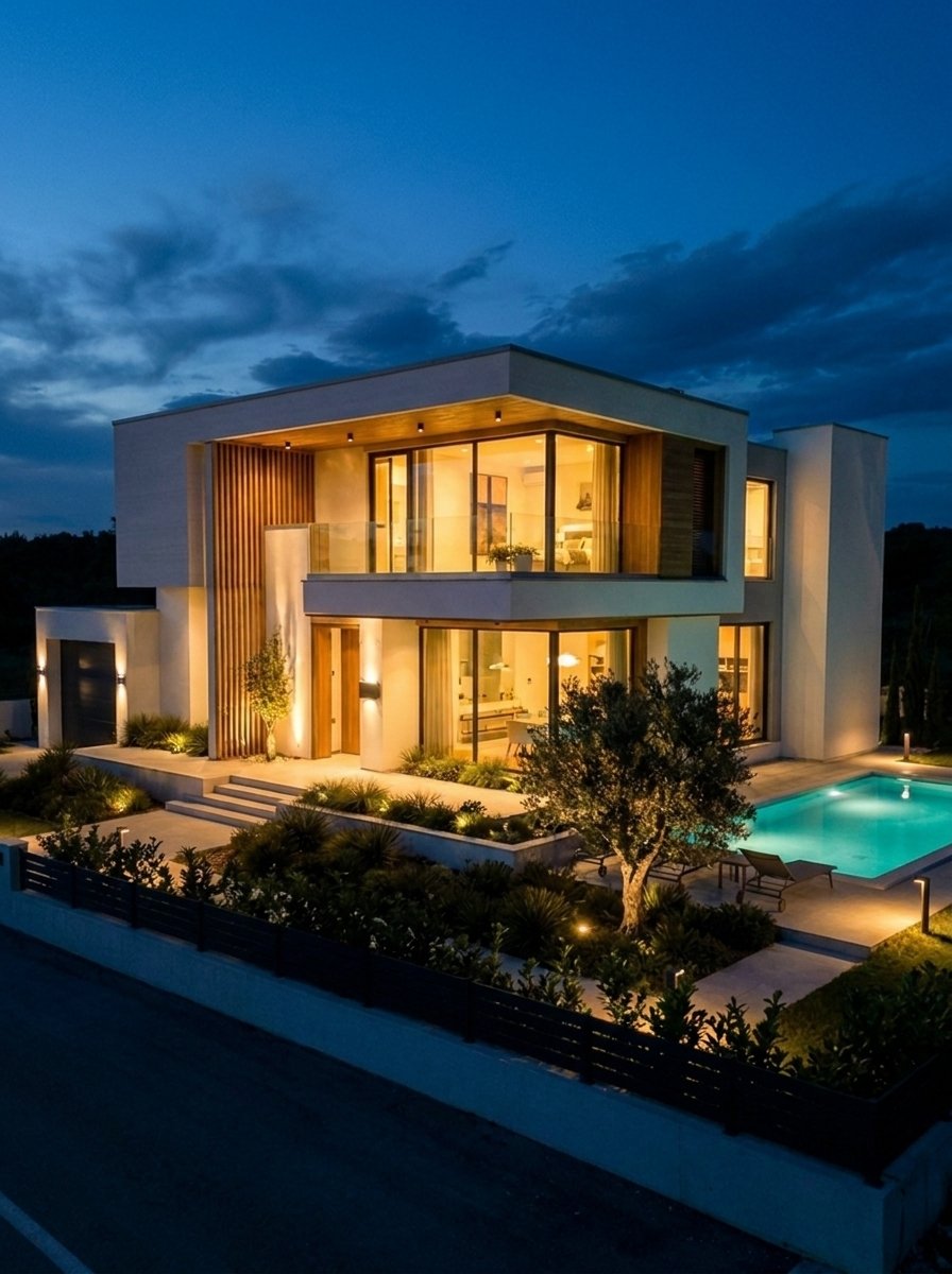Same villa from the street